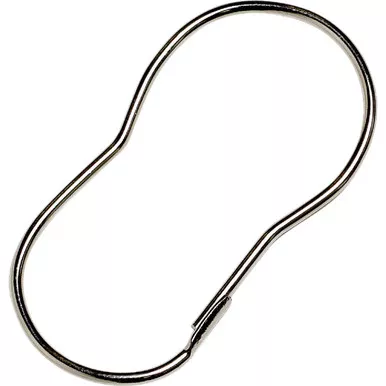 Zenith Zenna Home Chrome Plain Shower Curtain Hook (12 Count) 90SS 618438