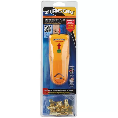 Zircon StudSensor Pro25 Stud Finder with Picture Hanging Kit 69575 307580